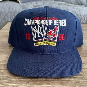 Vintage 1998 Yankees Braves American League Championship Snapback